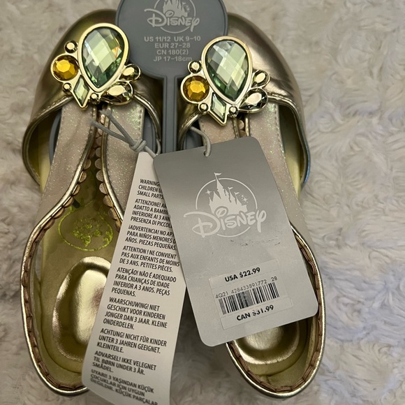 Disney Tiana Dress Up Shoes Size 11/12 - Picture 2 of 8